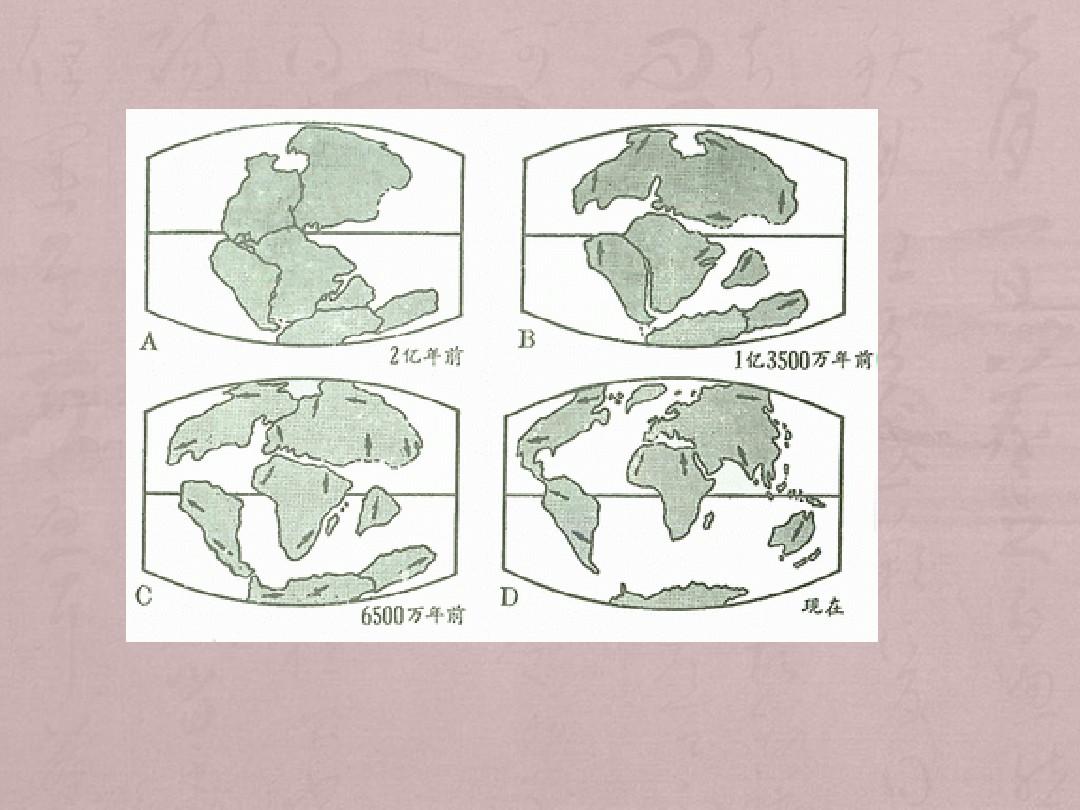 大陆漂移说的基本内容_大陆漂移说动画演示_漂移的大陆